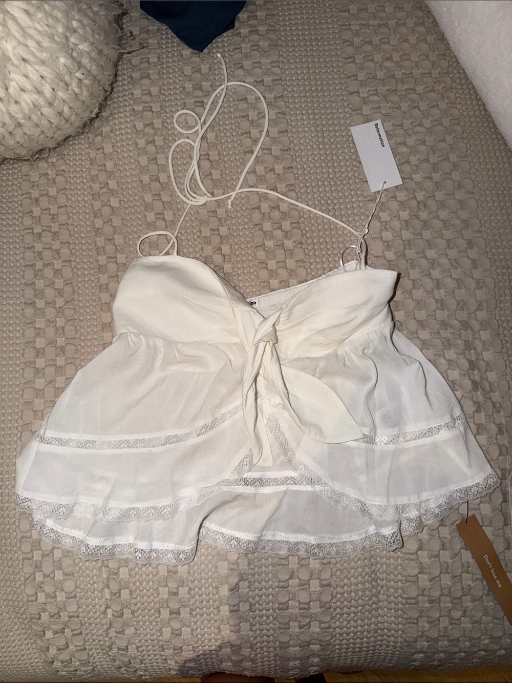 NWT Reformation Aubree Halter Top - Picture 2 of 4